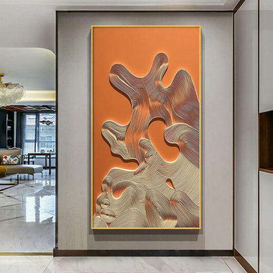 Abstract Embossed Decorative Painting